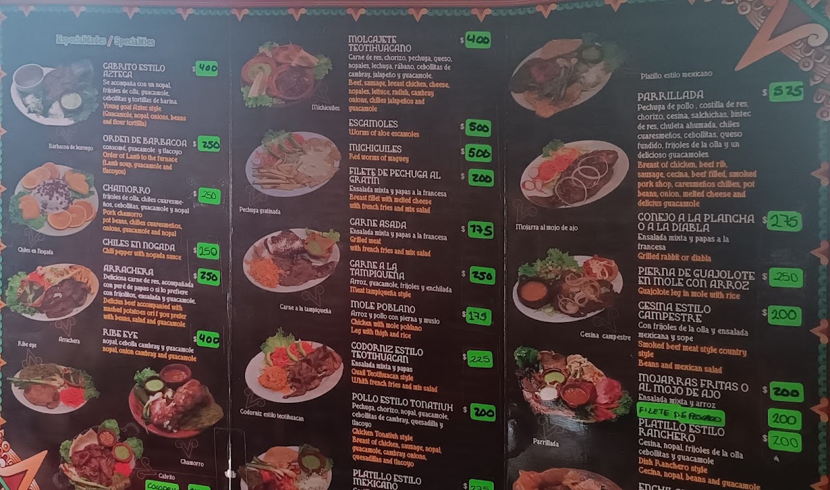 Restaurante Tonatiuh 25 Menu - Image 1